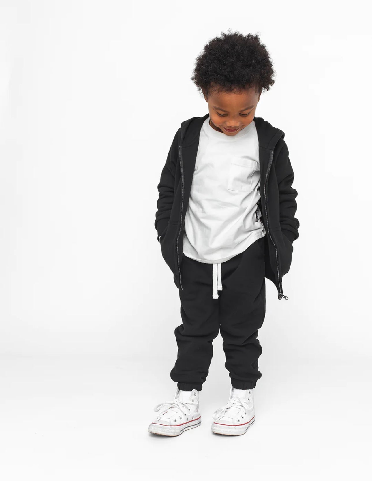 Little Bipsy / Zip Hoodie Black