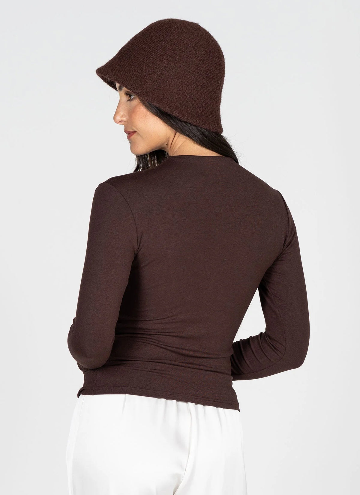 C’est Moi / Ruched High Neck Longsleeve