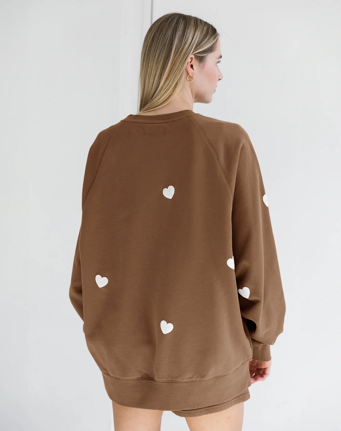 Brunette the Label / All Over Heart Crewneck