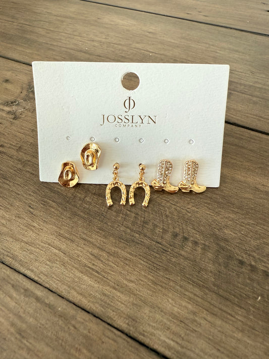 WC / Western Trio Earrings