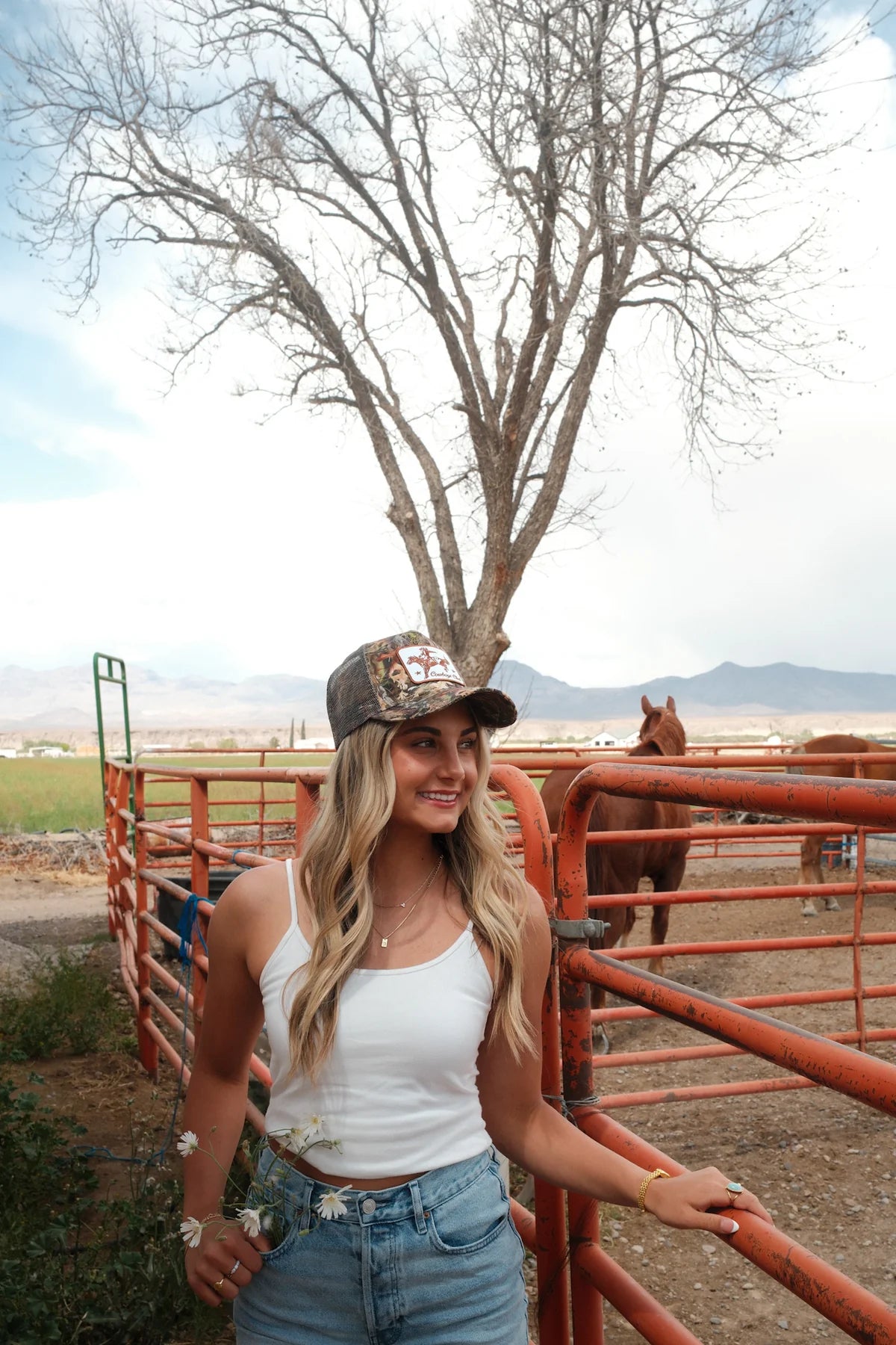 WC / Cowboy Club Camo Trucker Hat
