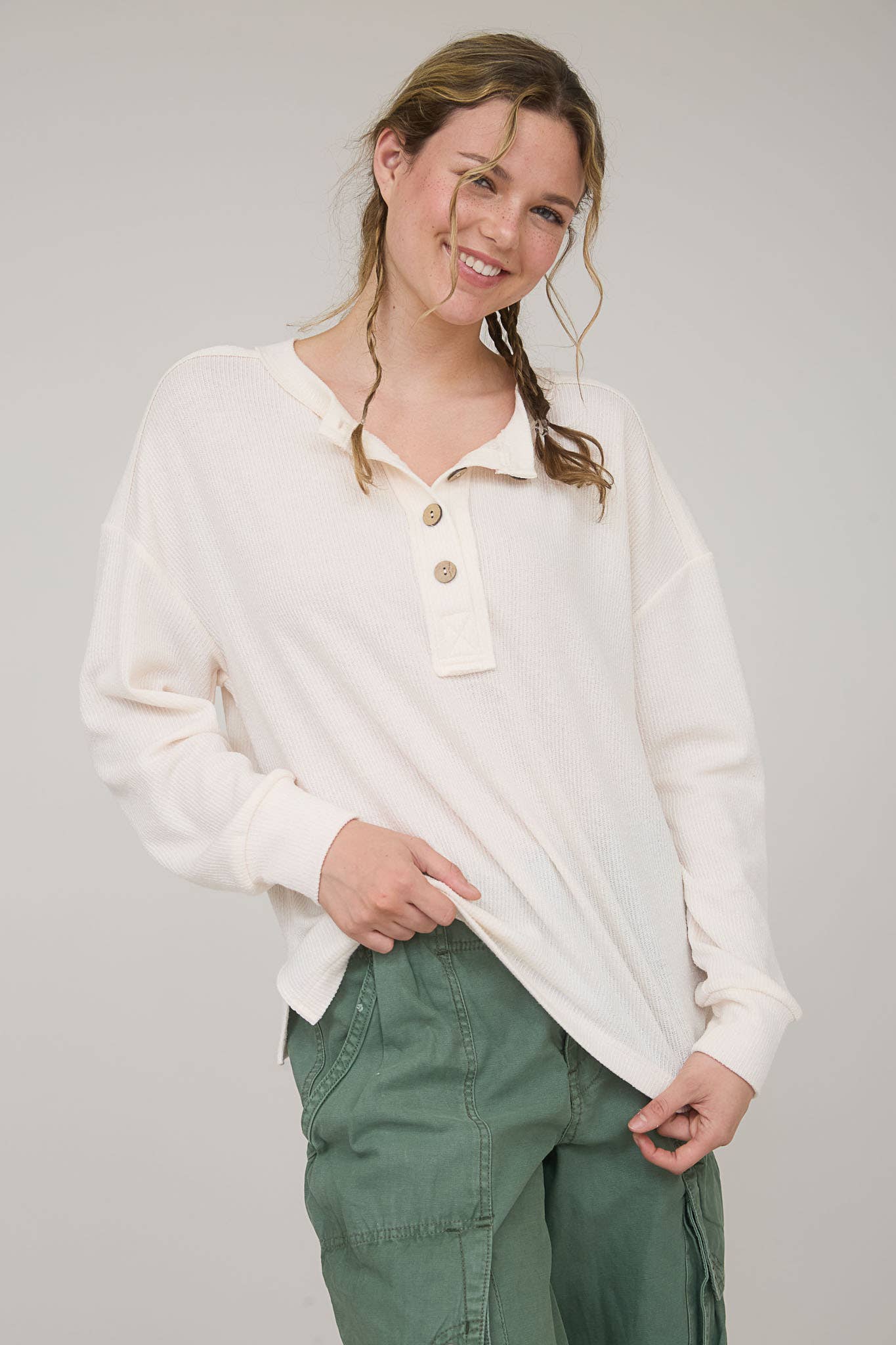 WC / Waffle Knit Long Sleeve