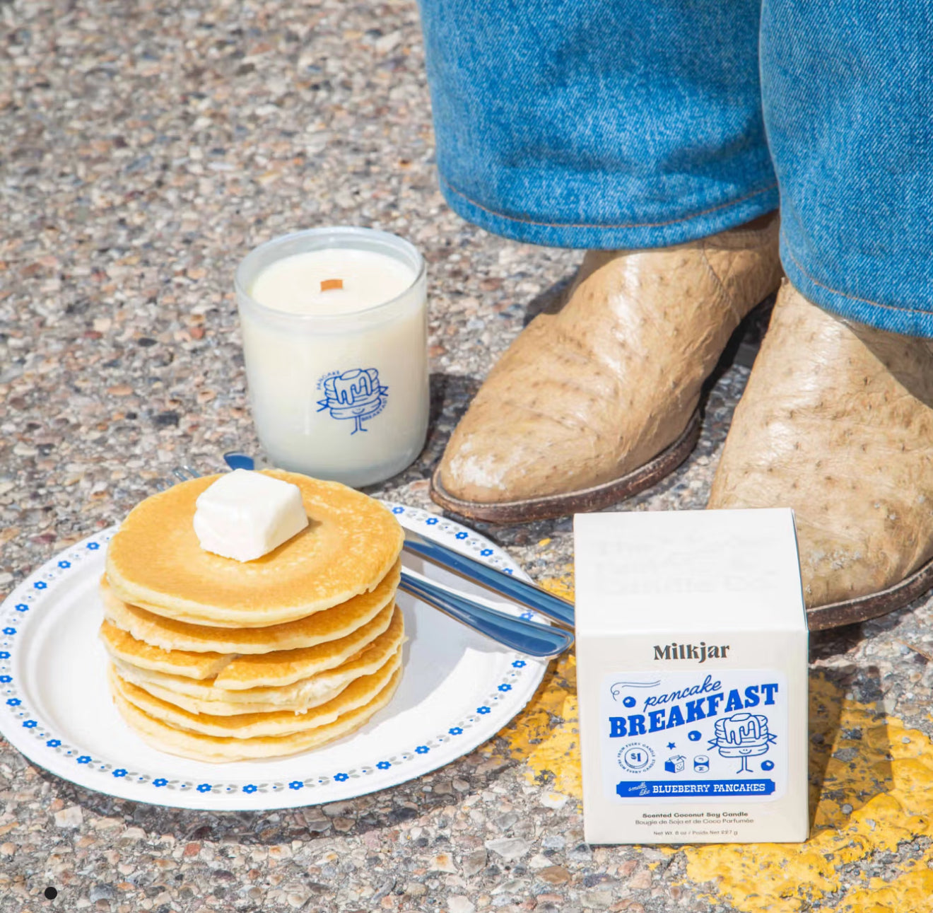 Milk Jar / Pancake Breakfast 8oz Candle