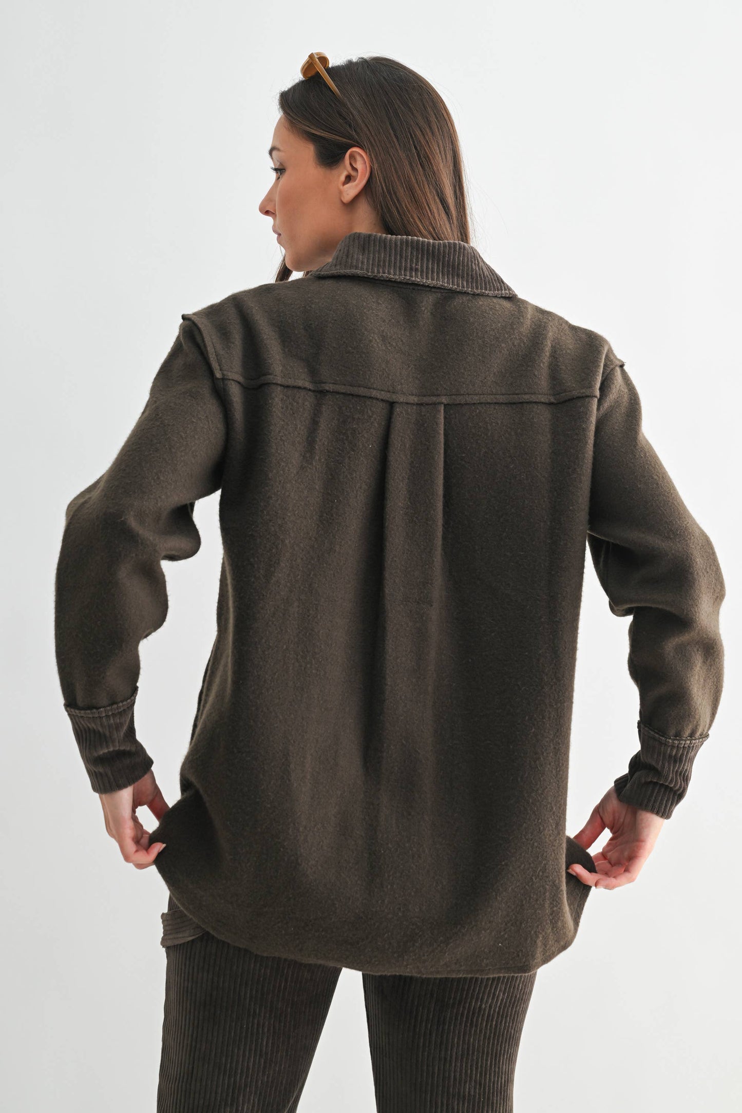 WC / Fleece + Corduroy Shacket