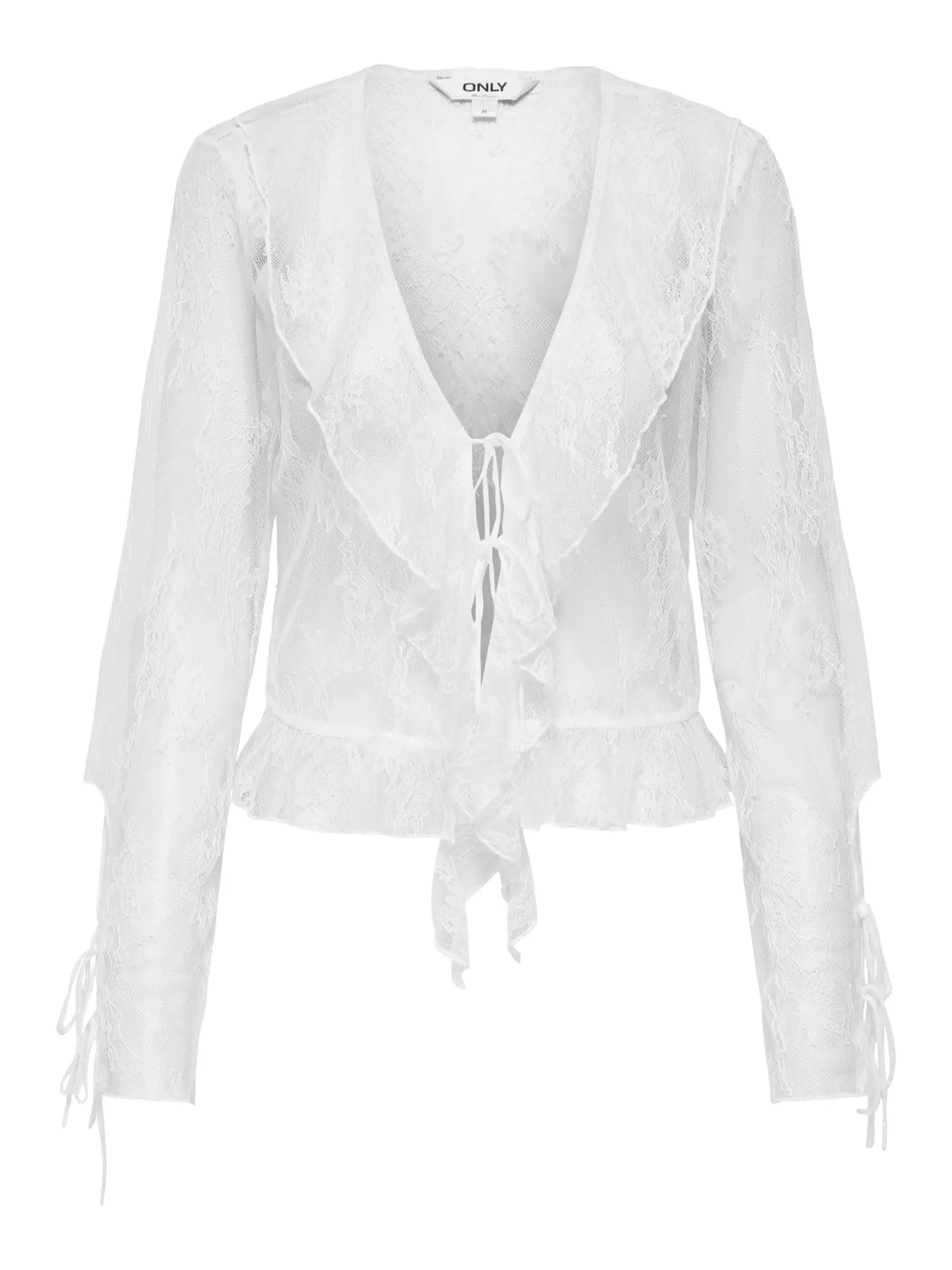 ONLY / Calibea Longsleeve Ruffle Top (2 COLORS)