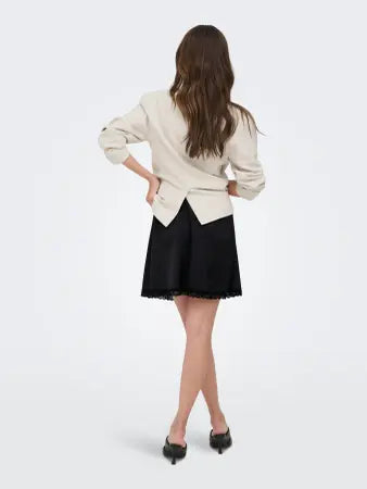 ONLY / Menus Lace Satin Skirt (2 Colors)