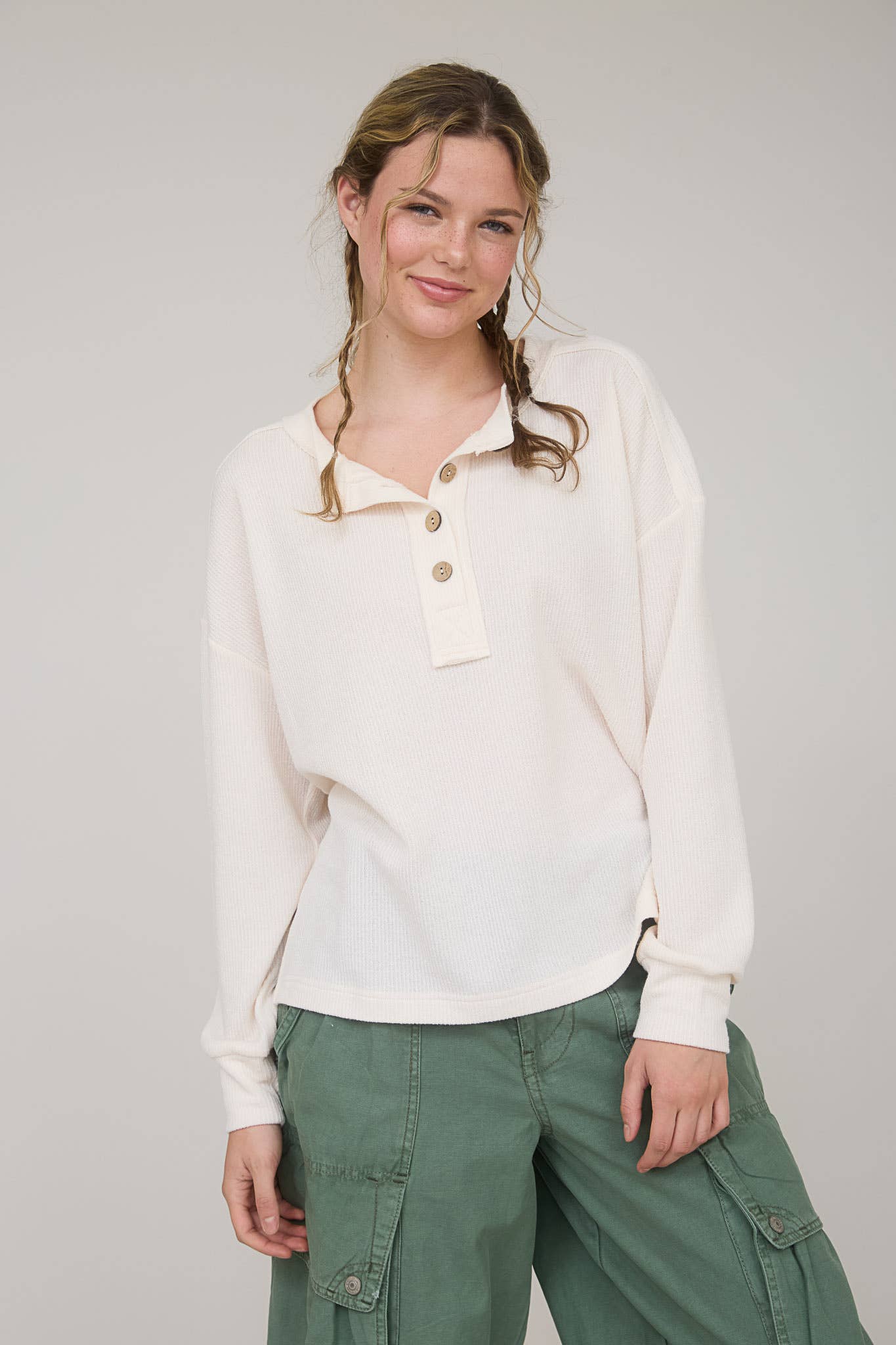 WC / Waffle Knit Long Sleeve