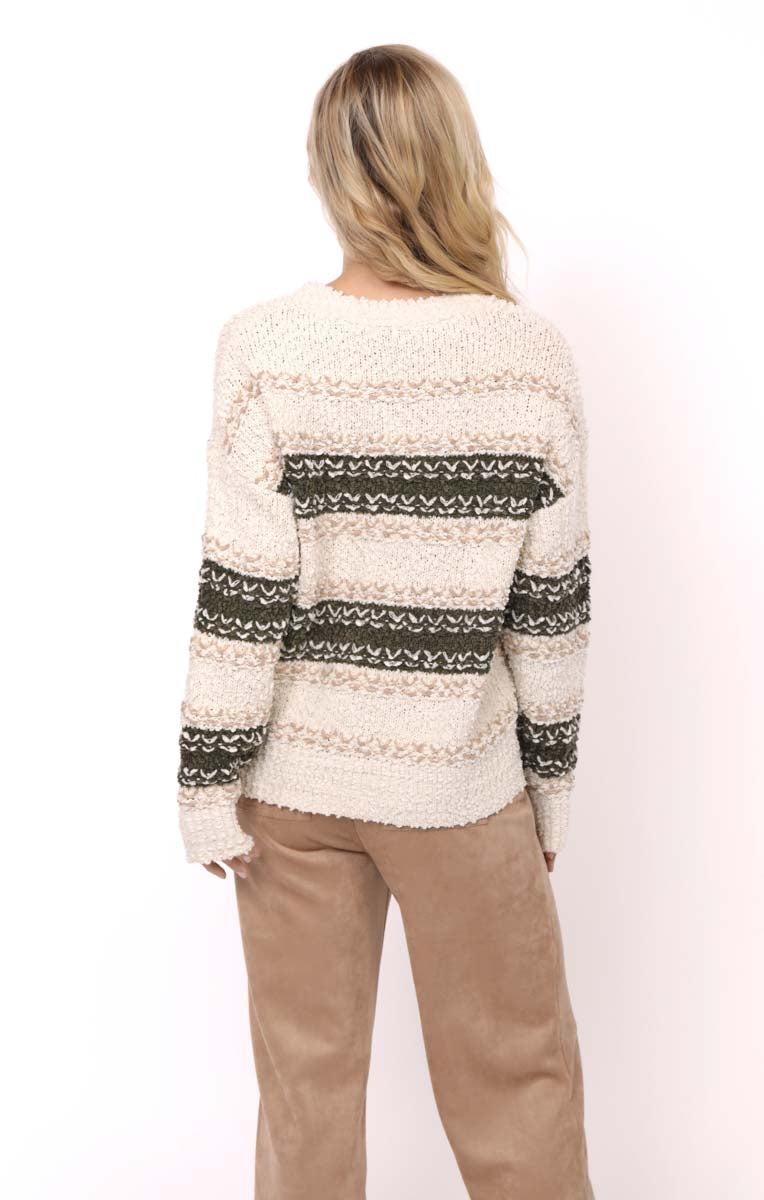 Sadie & Sage / Loosen Up Striped Sweater