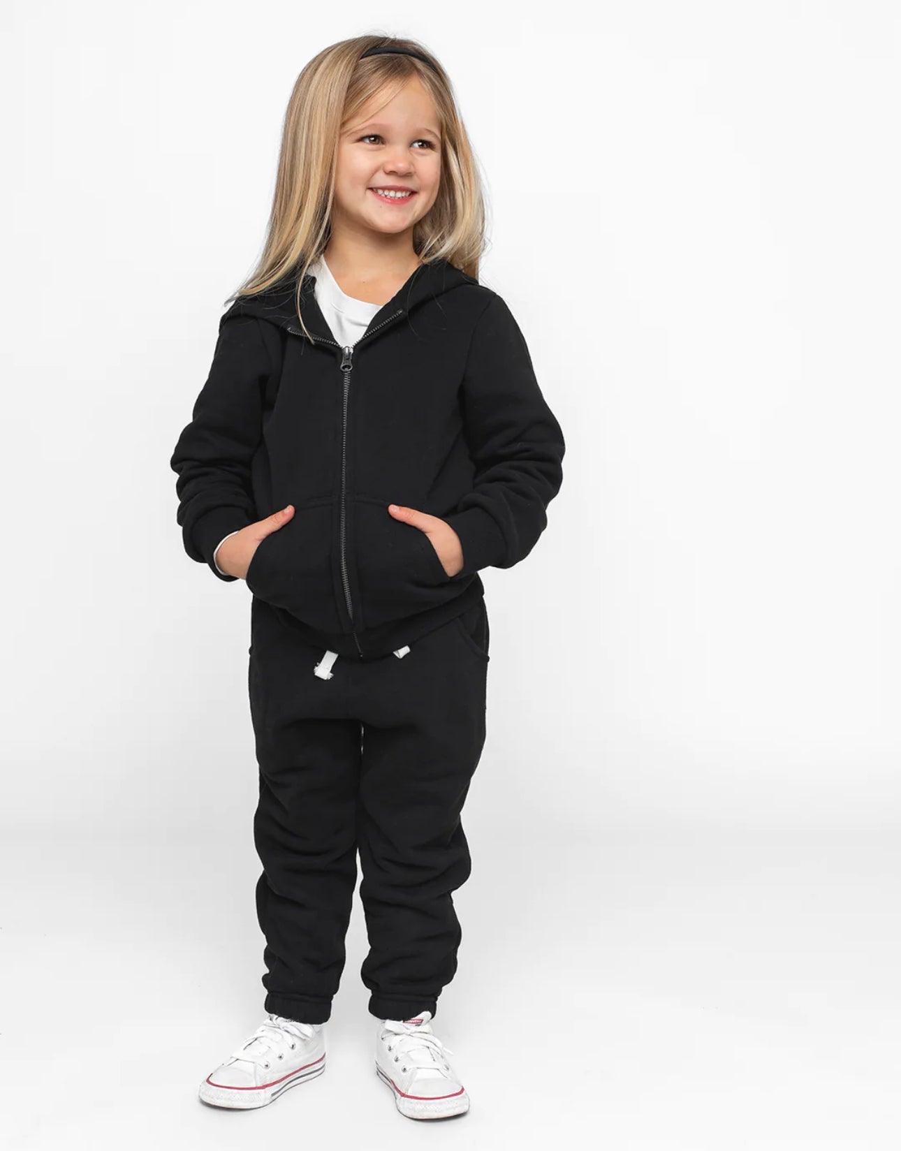 Little Bipsy / Zip Hoodie Black