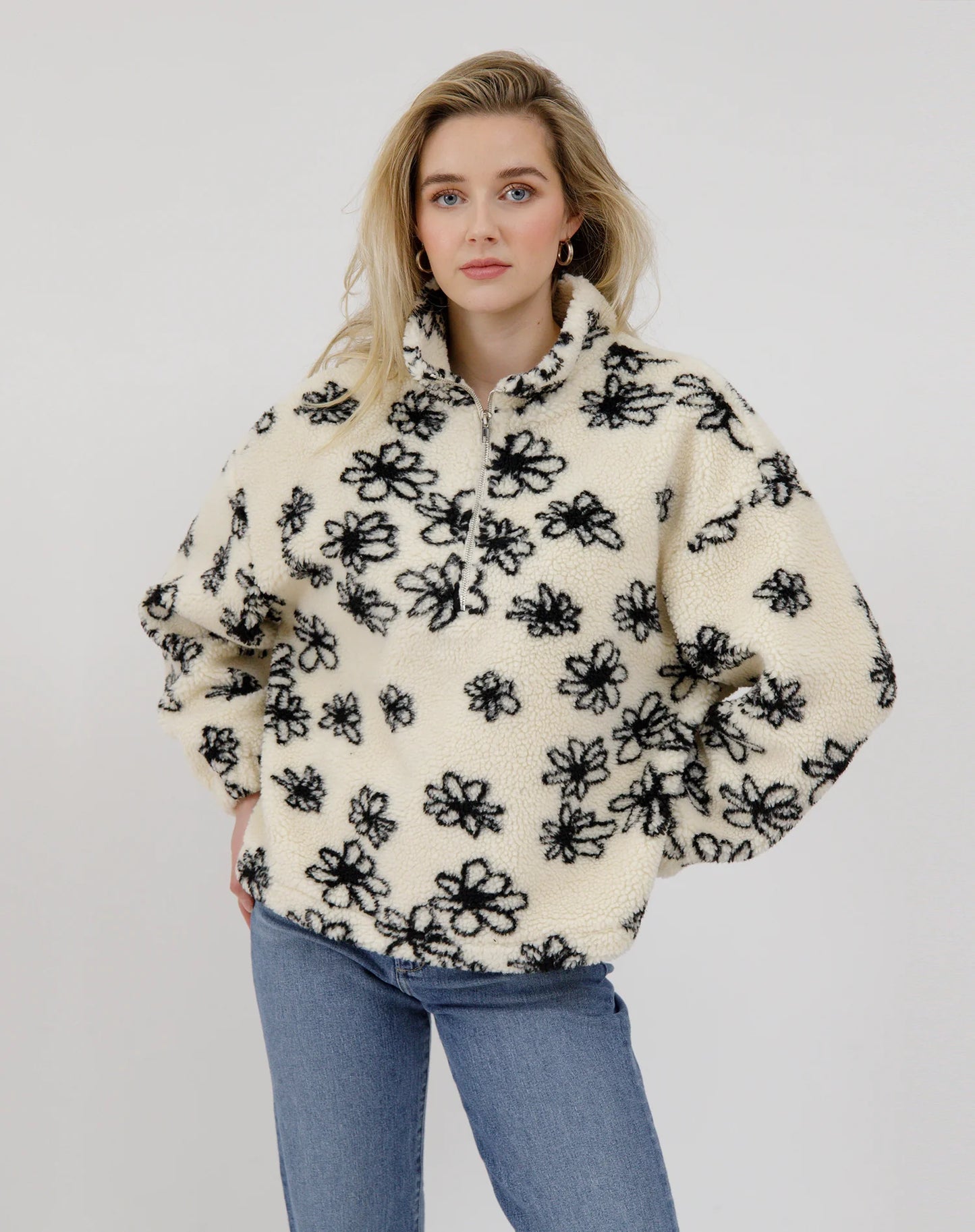 Brunette the Label / Floral Sherpa