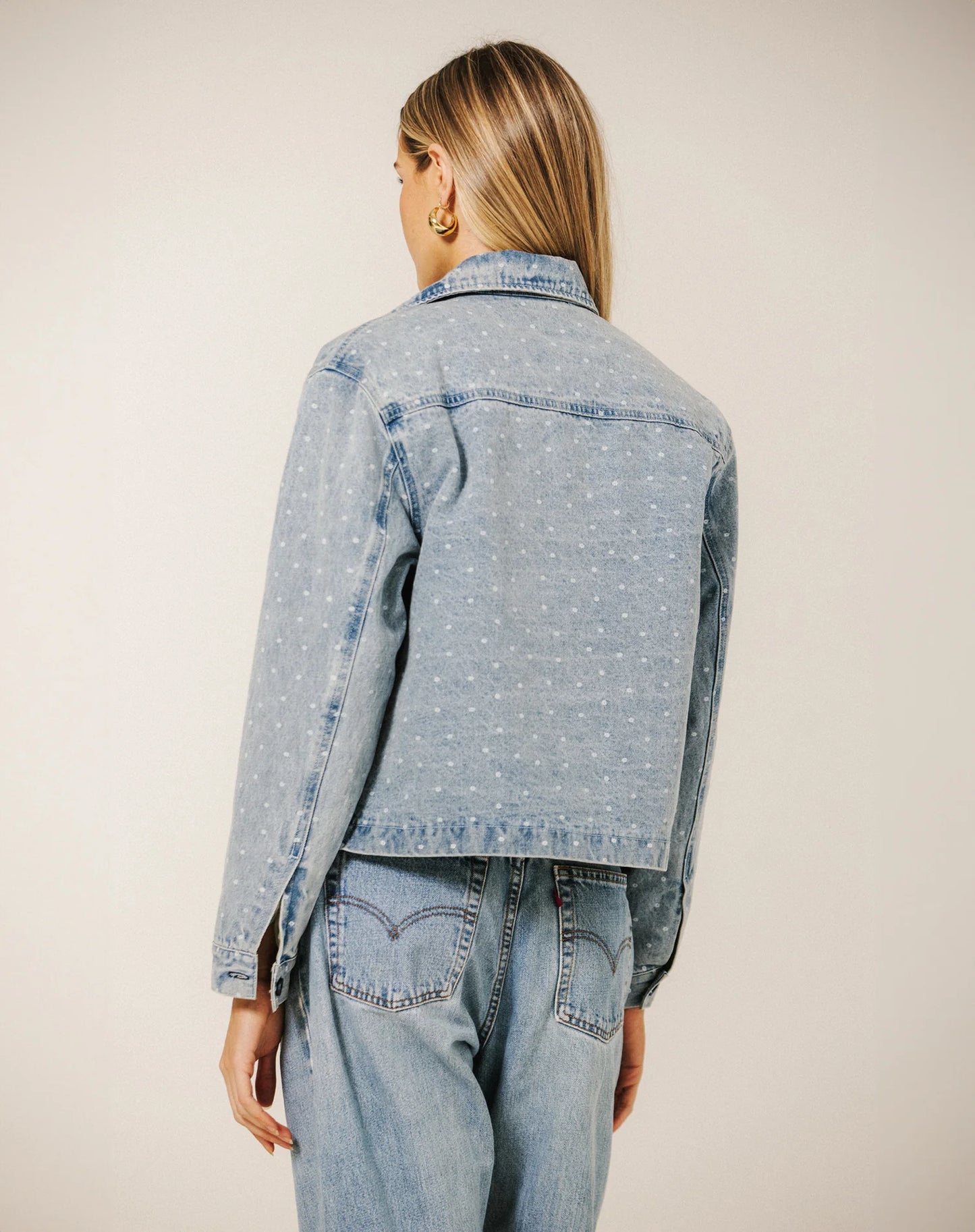 Brunette the Label / Floral Denim Jacket