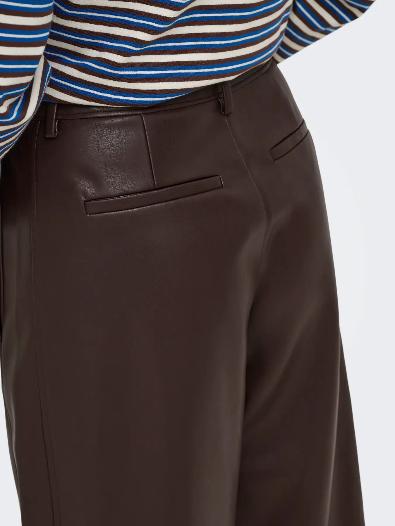 ONLY / Nelli Faux Leather Barrel Pant
