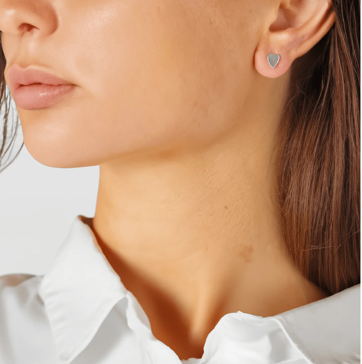 eLiasz & eLLa / Petite Heart Studs (Gold & Silver