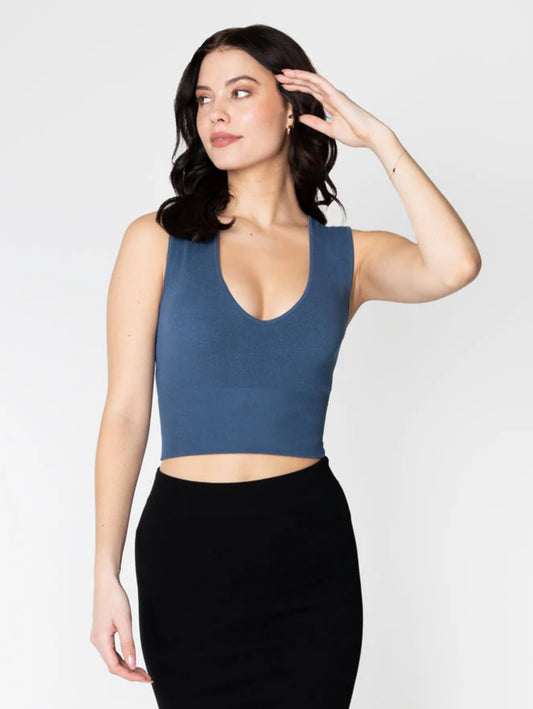 C’est Moi / Deep V Rib Tank (3 colors)