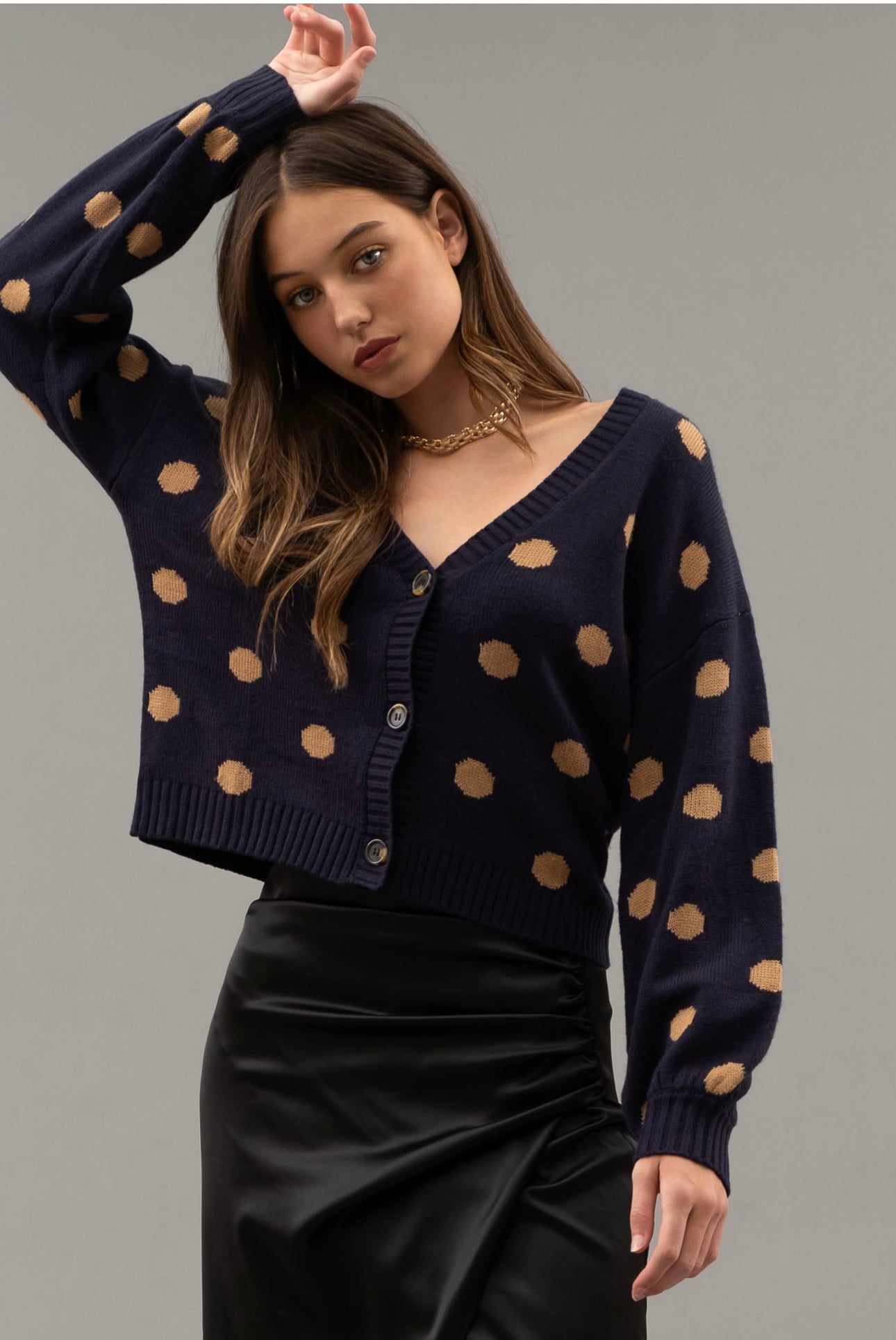 WC Polka Dot Cardigan