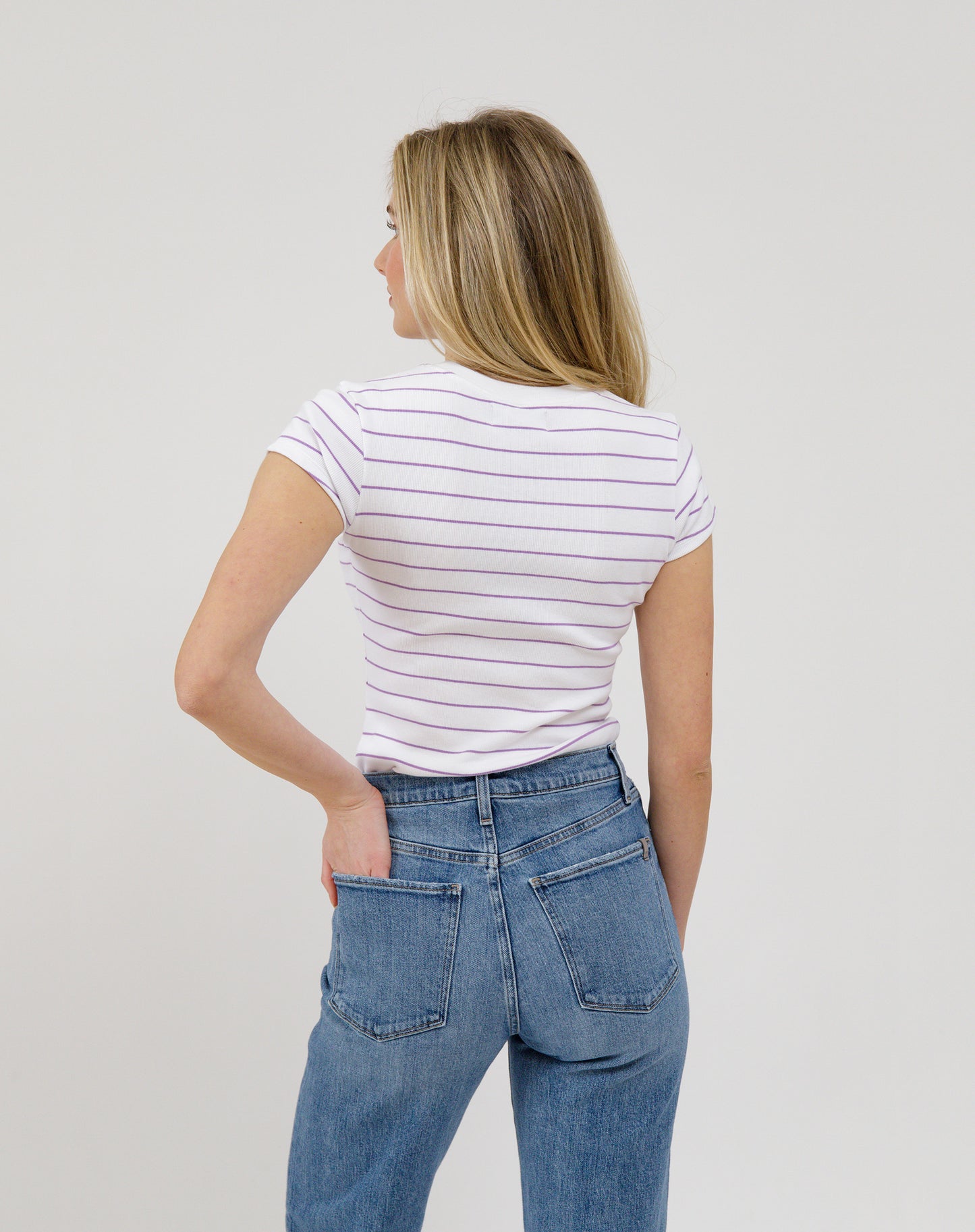 Brunette the Label / Ribbed Fitted Tee (3 colors)