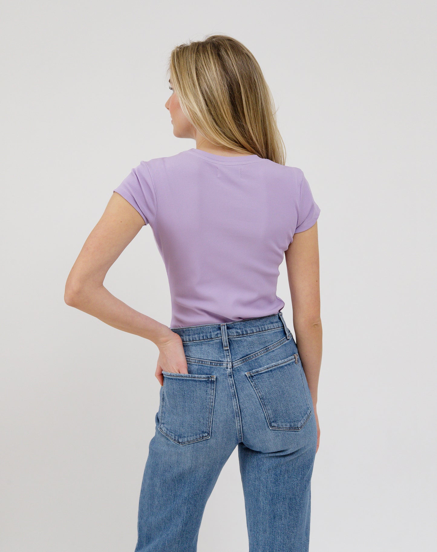 Brunette the Label / Ribbed Fitted Tee (3 colors)