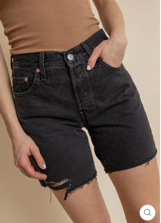 Levi’s / 501 Mid Thigh Short - Lunar Black (28,29,30)