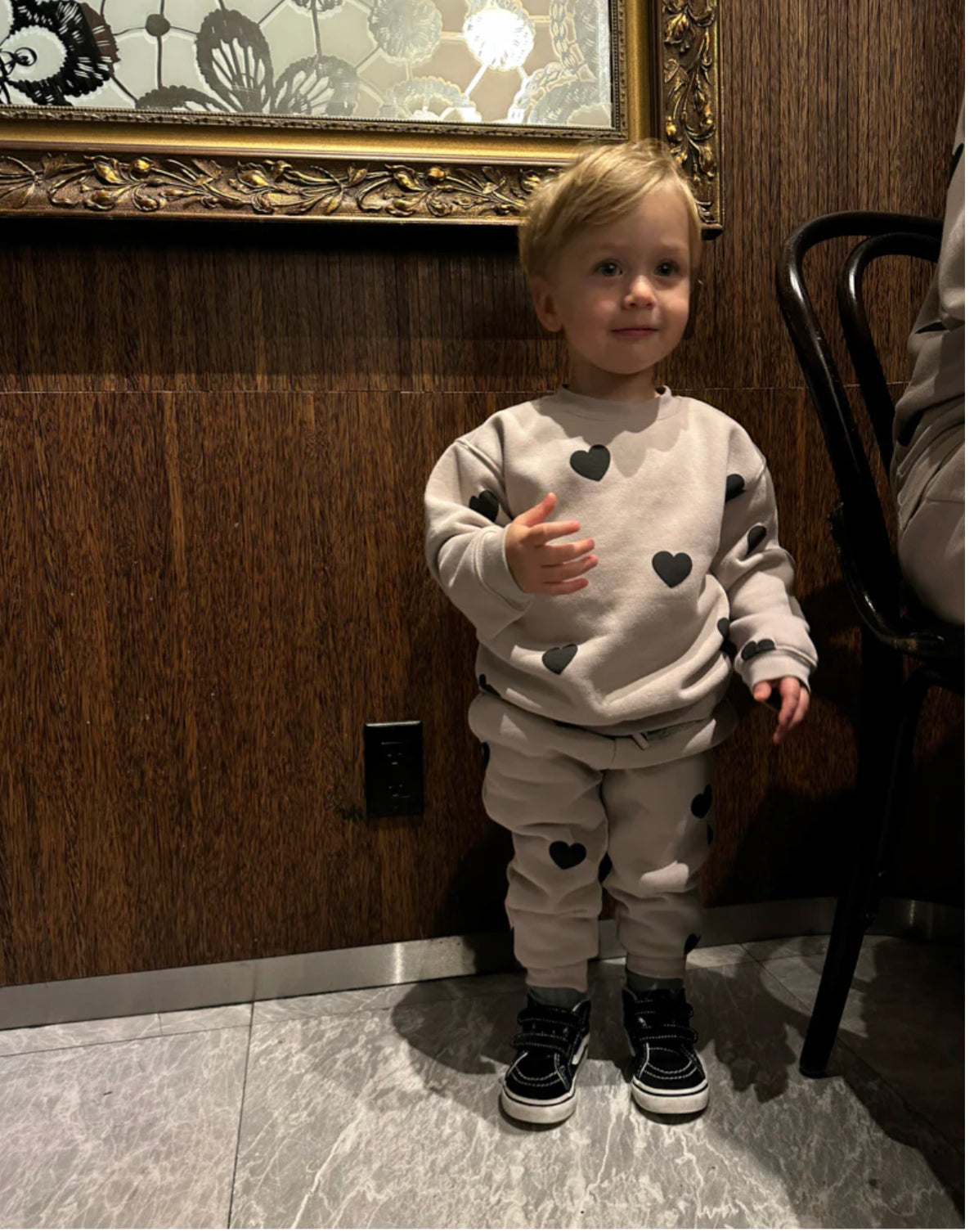 Brunette the Label / All Over Heart Joggers (LITTLE BABES)