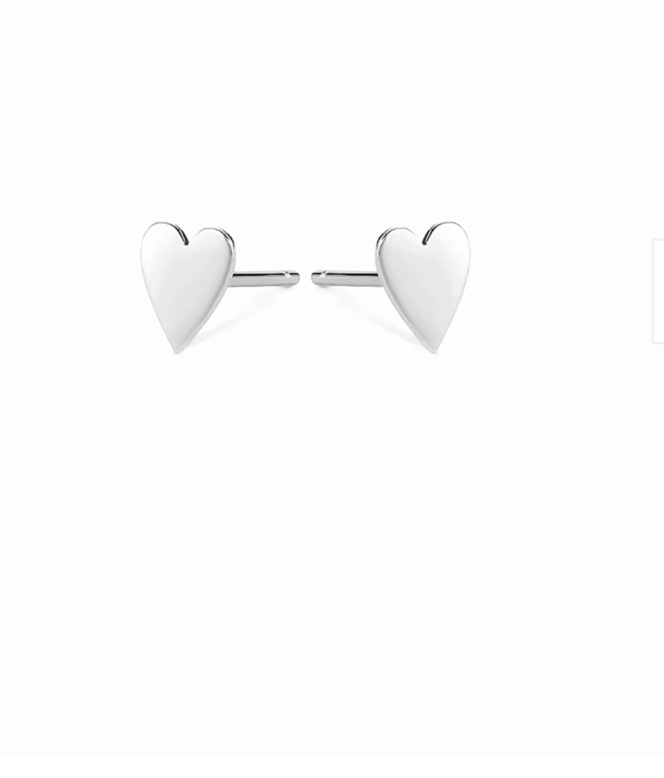 eLiasz & eLLa / Petite Heart Studs (Gold & Silver