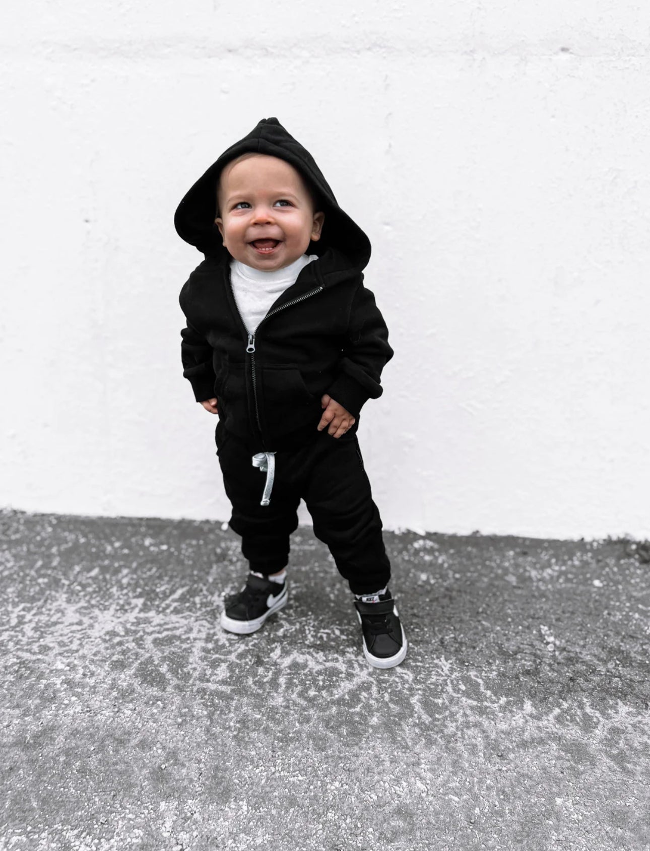 Little Bipsy / Zip Hoodie Black