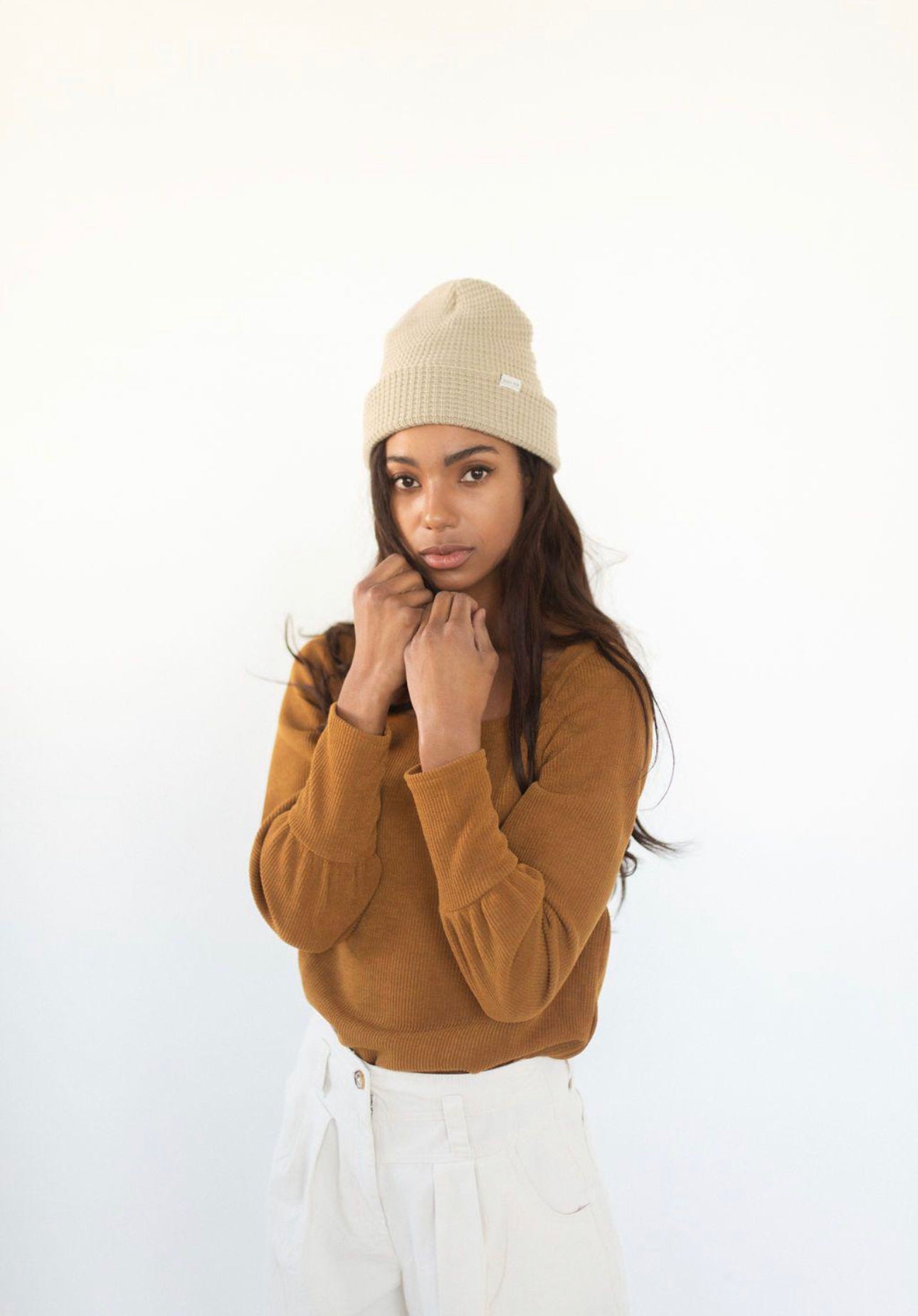 Gigi Pip / Marsh Waffle Knit Beanie (4 Colors)