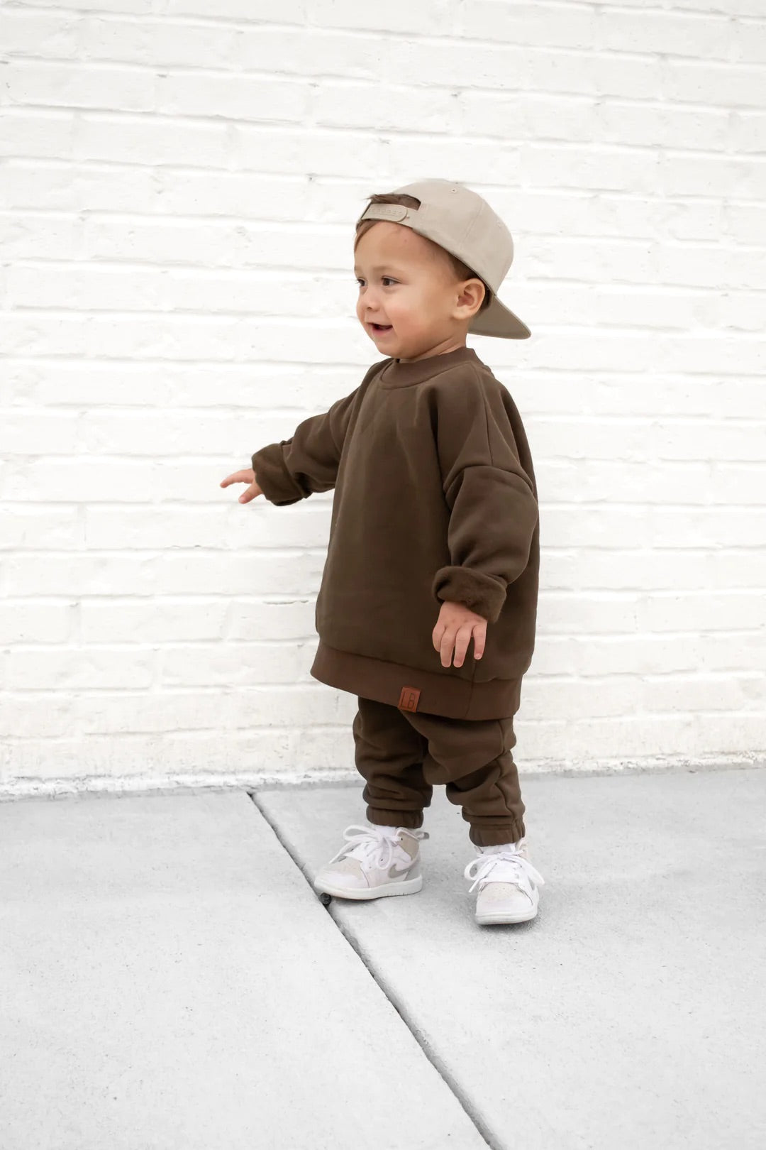 Little Bipsy / Elevated Crewneck Cocoa