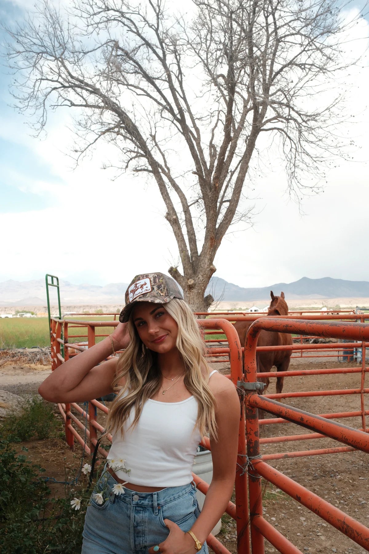WC / Cowboy Club Camo Trucker Hat