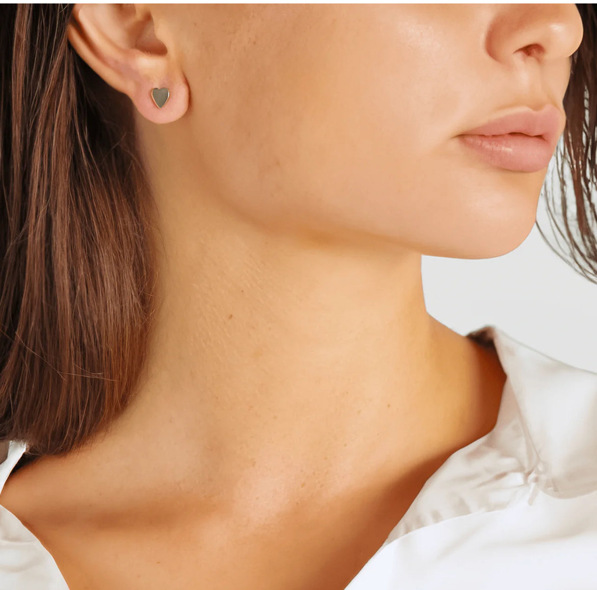 eLiasz & eLLa / Petite Heart Studs (Gold & Silver