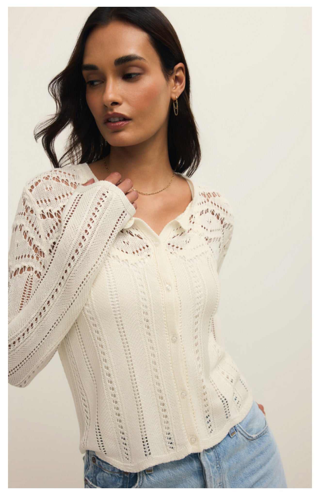 Z Supply / Alycia Crochet Sweater