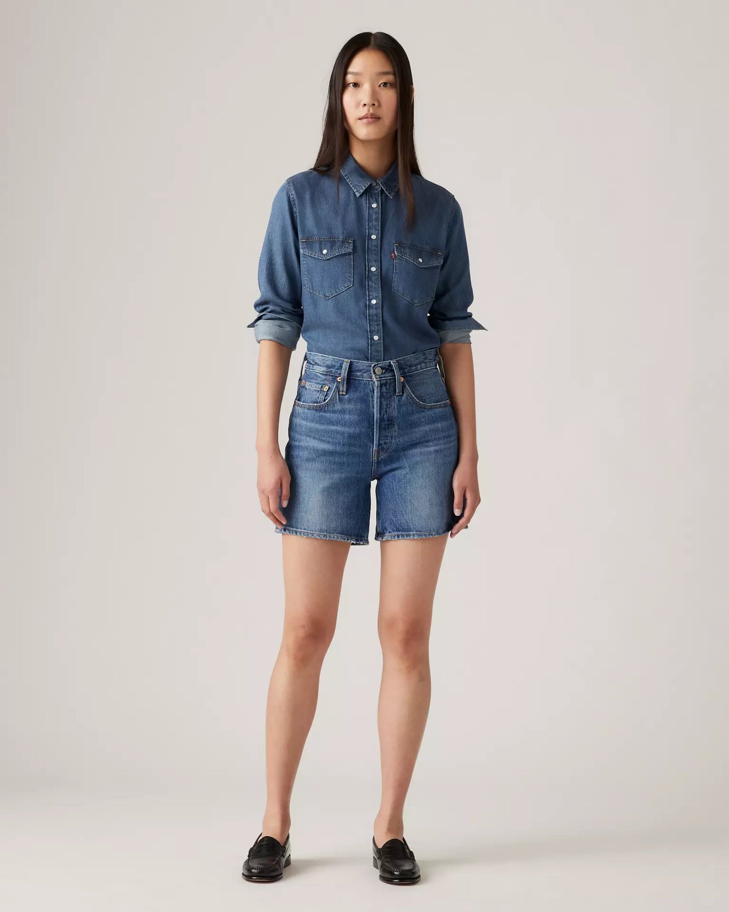 Levi’s / 501 Mid Thigh Short - Blue Beauty (30,31)