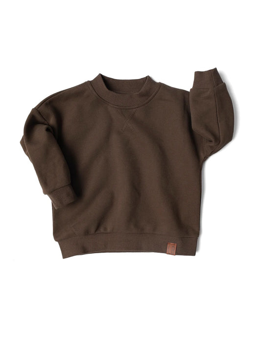 Little Bipsy / Elevated Crewneck Cocoa