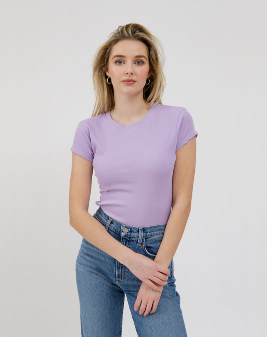 Brunette the Label / Ribbed Fitted Tee (2 colors)