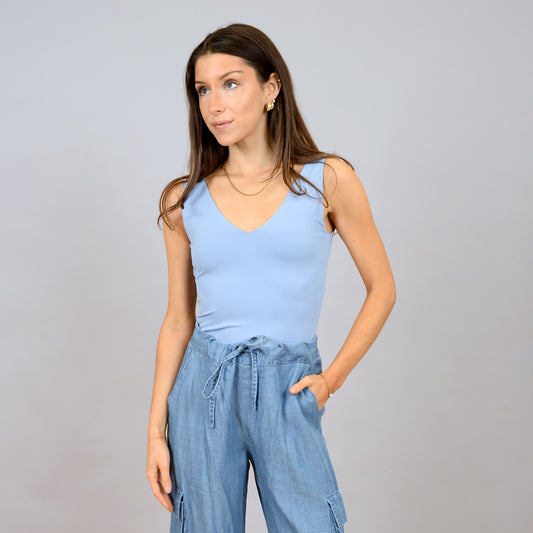 SECOND SKIN / Valentina V-Neck Bodysuit (3 Colors)