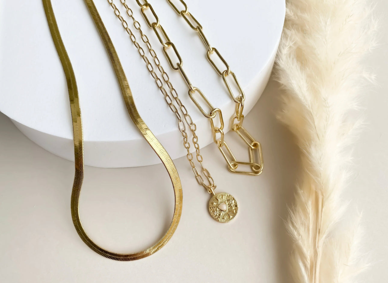 eLiasz & eLLa / Connection Paperclip Chain Necklace Gold & Silver