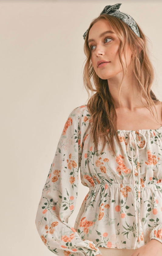 Sadie & Sage / Bloom Peplum Top