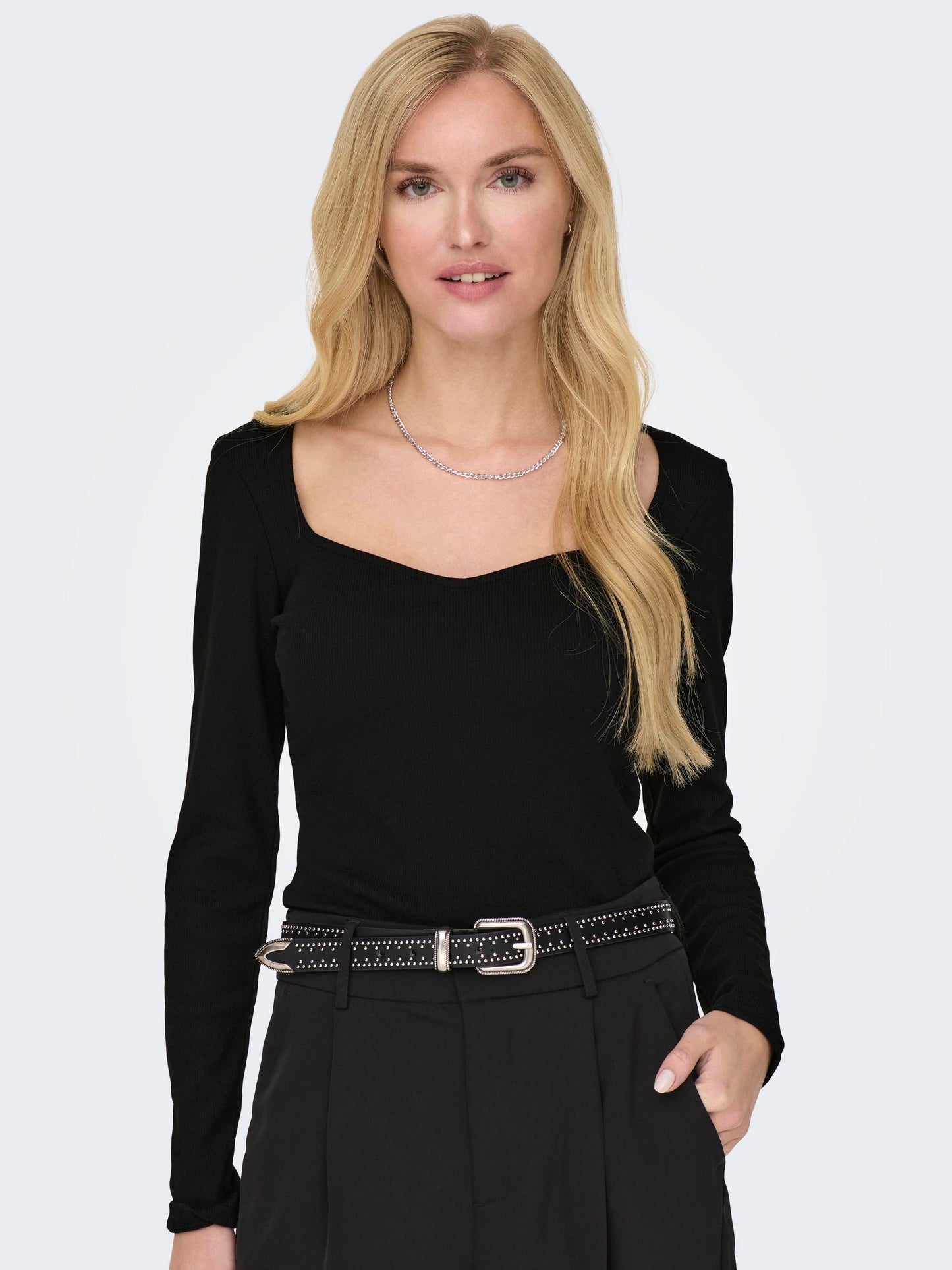 ONLY Faith Long Sleeve Heart Top