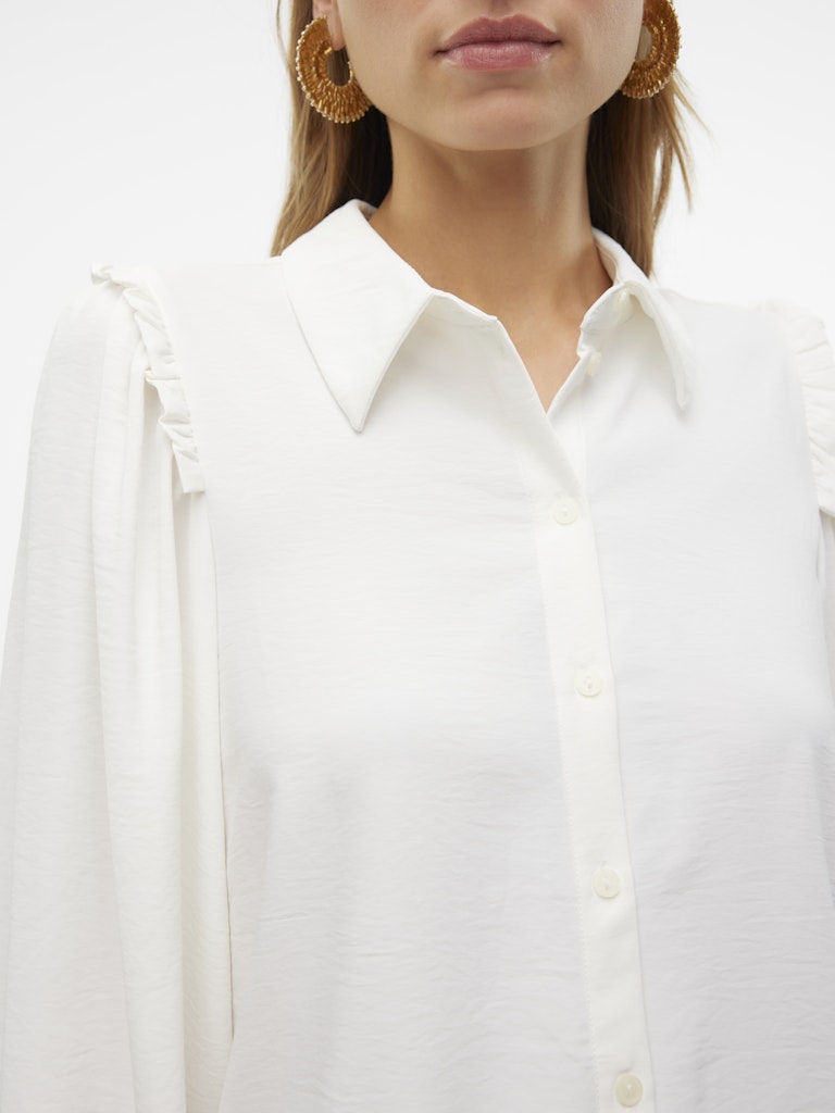 Ani Long Sleeve Frill Button Up