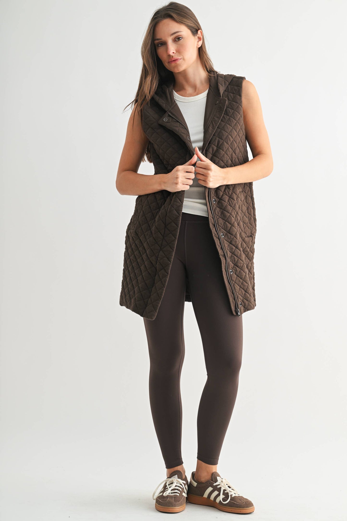 WC / Longline Quilted Vest