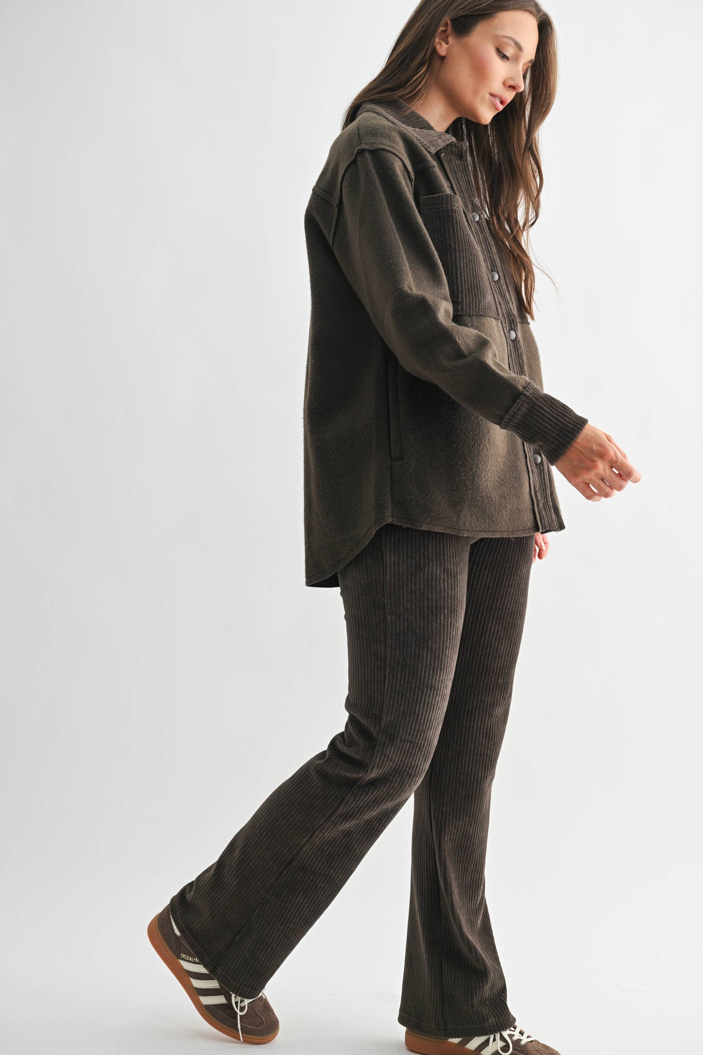 WC / Fleece + Corduroy Shacket