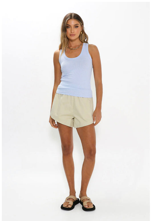 MADISON THE LABEL SINCLAIR RIB TANK