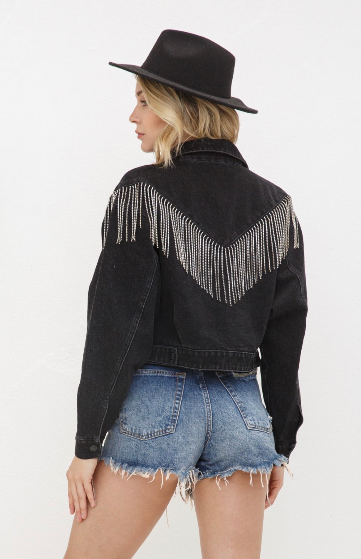 WC Denim Fringe Jacket