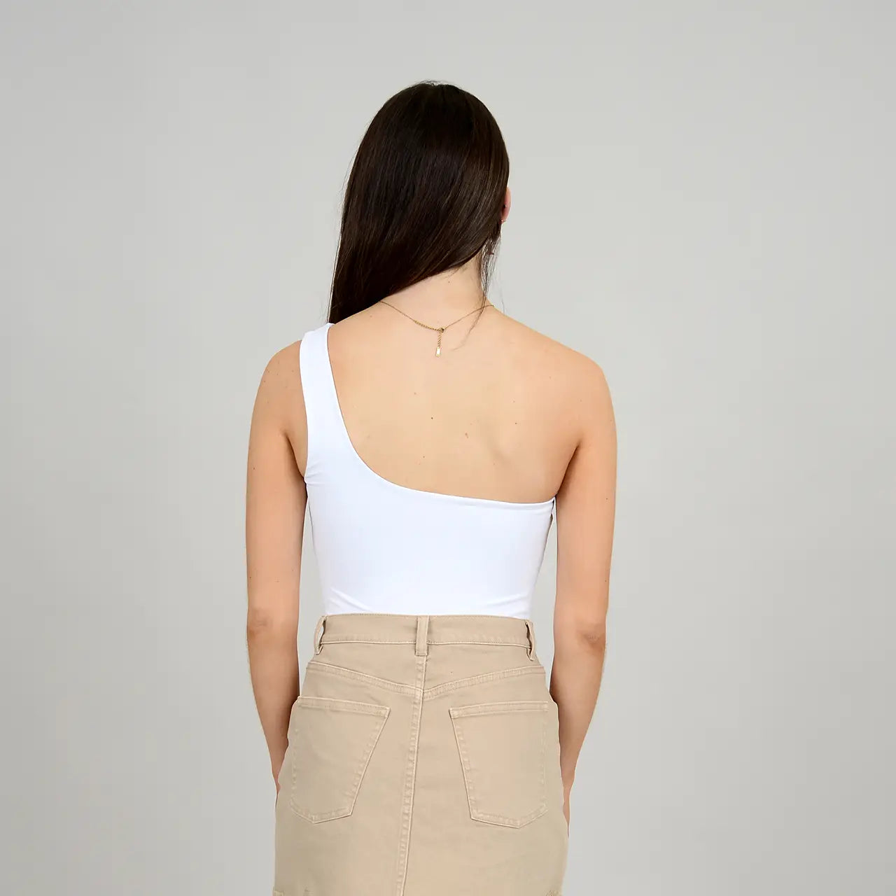 SECOND SKIN Tani One Shoulder Bodysuit (2 Colors)
