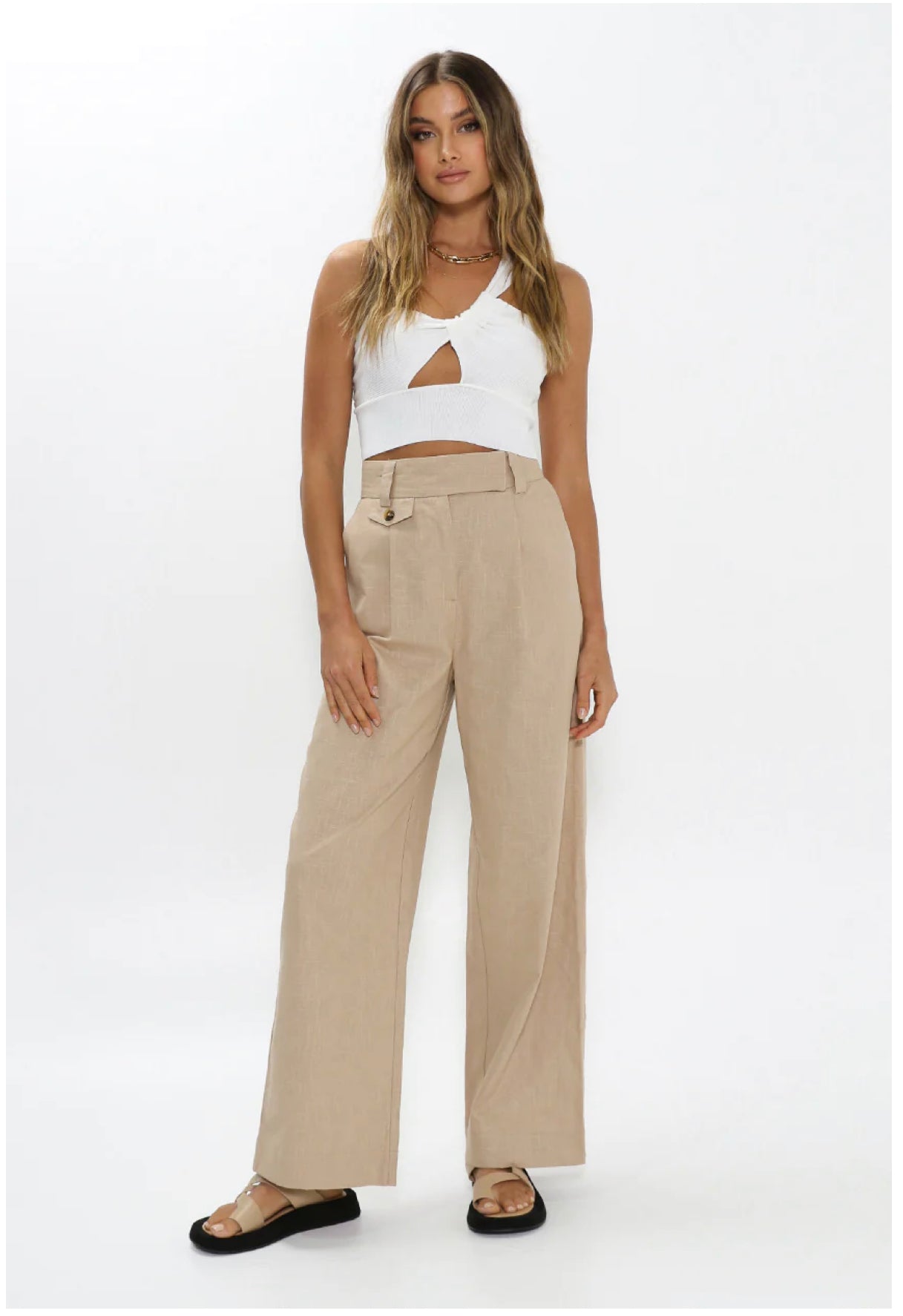 MADISON THE LABEL RUBY KNIT TOP