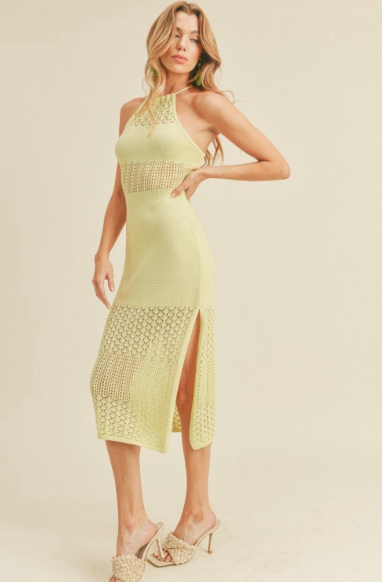 WC Crochet Midi Dress
