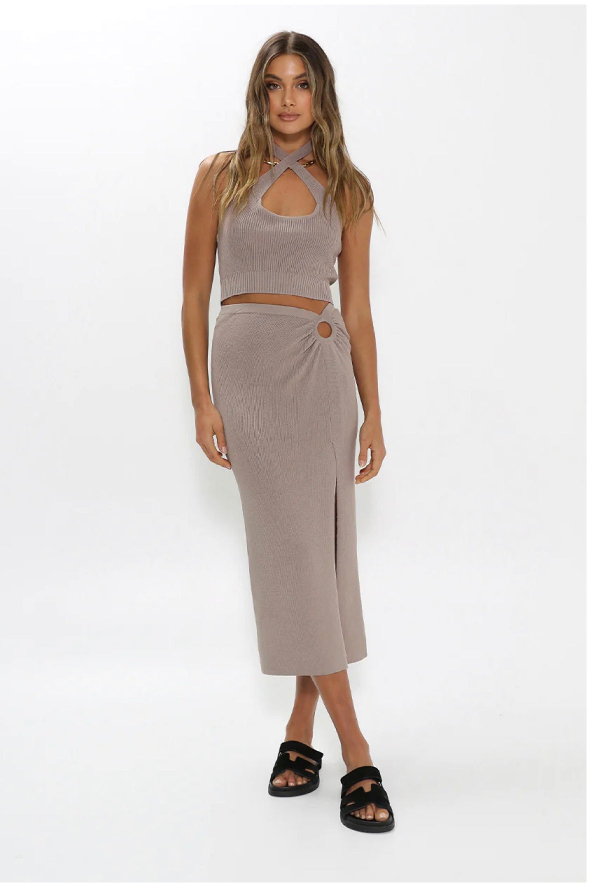 MADISON THE LABEL GWEN KNIT TOP