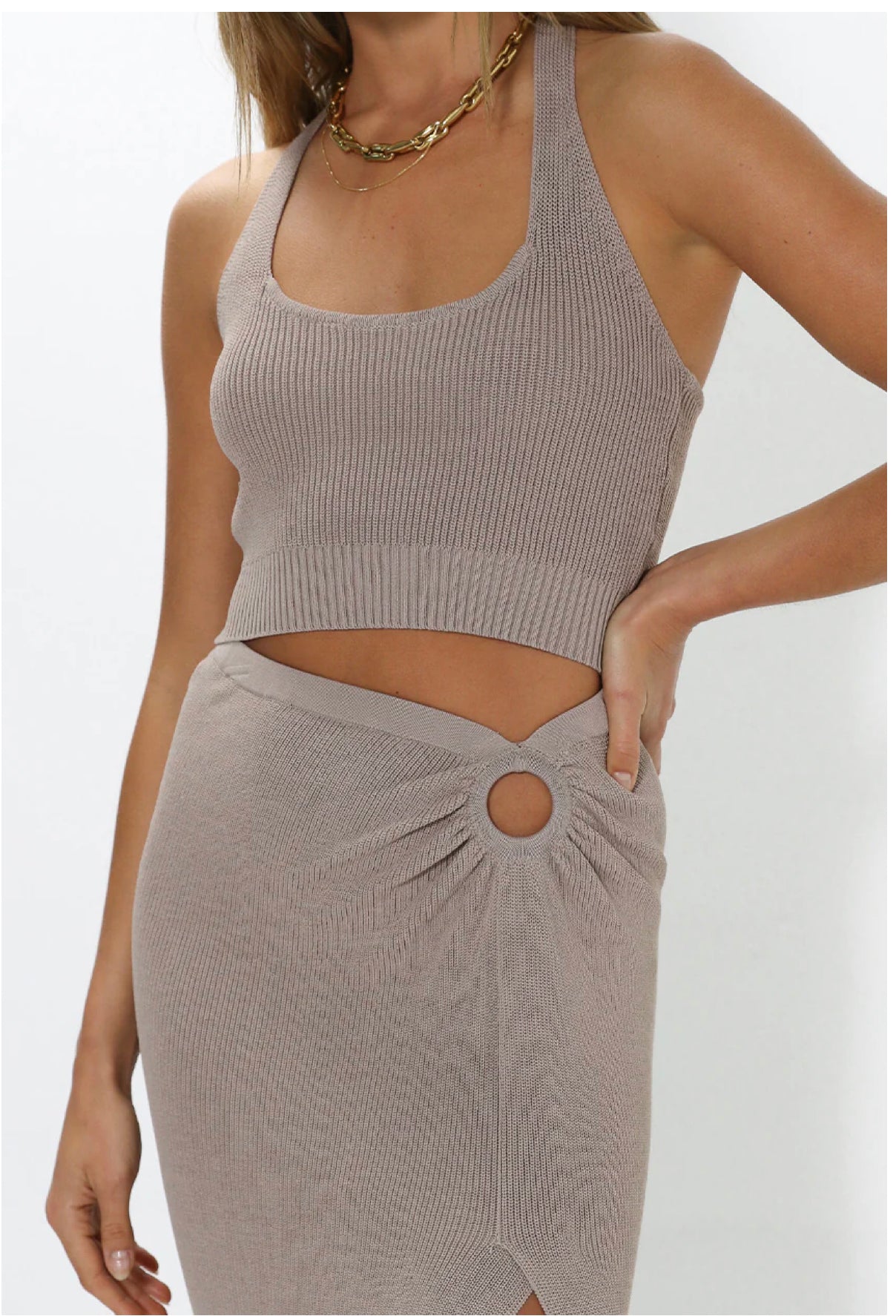 MADISON THE LABEL GWEN KNIT TOP