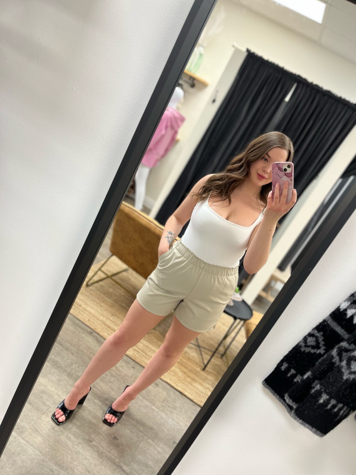 RD Style Shilo Vegan Leather Shorts