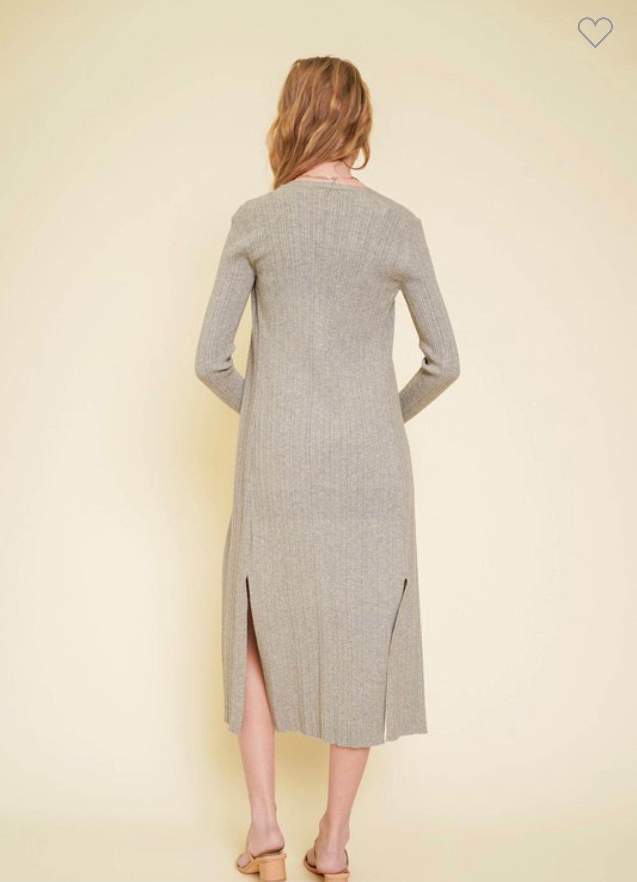 WC Ribbed Duster Cardigan