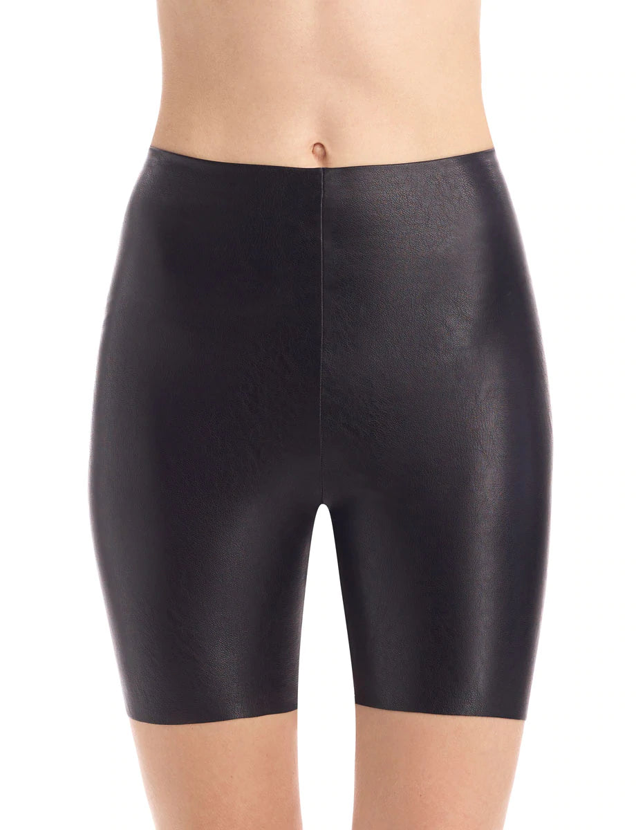 Commando Faux Leather Bike Short